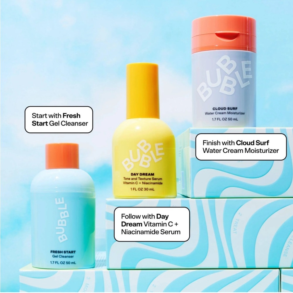 NWT, Bubble ‘Rise and Shine’ Skincare Set, Fragrance Free and Cruelty Free - Picture 4 of 6